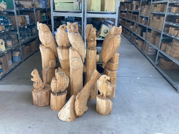 Houtsculptuur vis 90cm