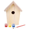 Vogelhuisje om Zelf te Beschilderen – Knutselset Vurenhout | Esschert Design