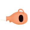 Terracotta mezen en mussen vogelpot
