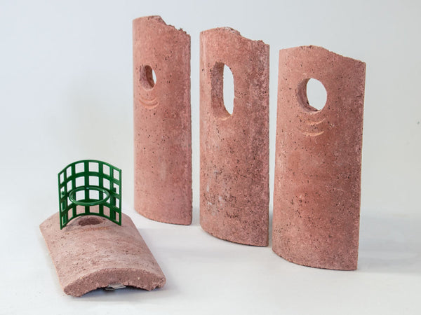 Mezenkast 1B wit van houtbeton – nestkast voor koolmees en pimpelmees – foto 3