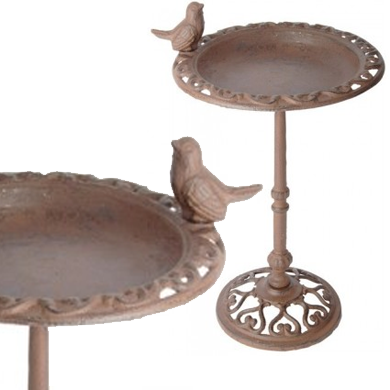 Vogelbad gietijzer op voet 38,5cm