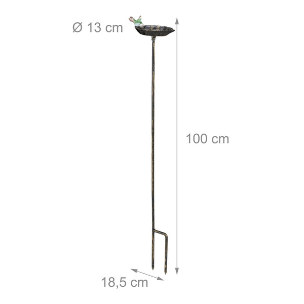 Vogelbadje gietijzer op paal