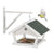 Wit hangend vogelvoederhuisje wand
