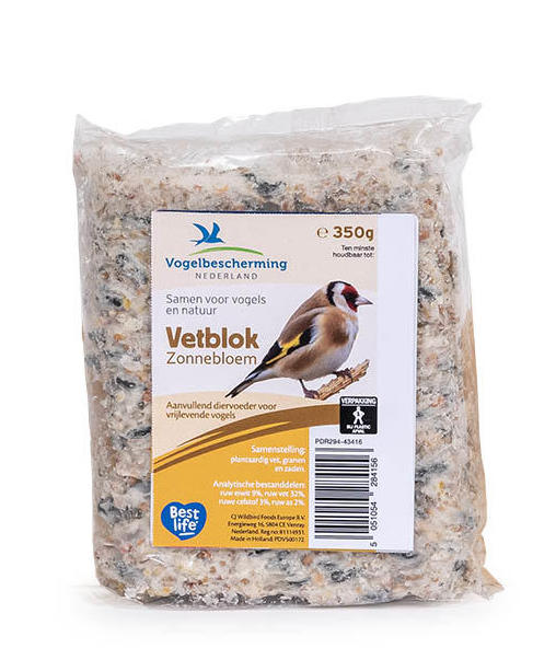 Vogelbescherming Zonnebloemvetblok