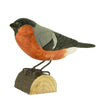 Vogelbeeldje Goudvink – Handgesneden Houten Decoratievogel | DecoBird Wildlife Garden