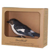 Vogelbeeldje Bonte Vliegenvanger – Handgesneden Houten Decoratievogel | DecoBird Wildlife Garden