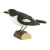 Vogelbeeldje Bonte Vliegenvanger – Handgesneden Houten Decoratievogel | DecoBird Wildlife Garden