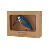 Vogelbeeldje IJsvogel – Handgesneden Houten Decoratievogel | DecoBird Wildlife Garden – foto 3