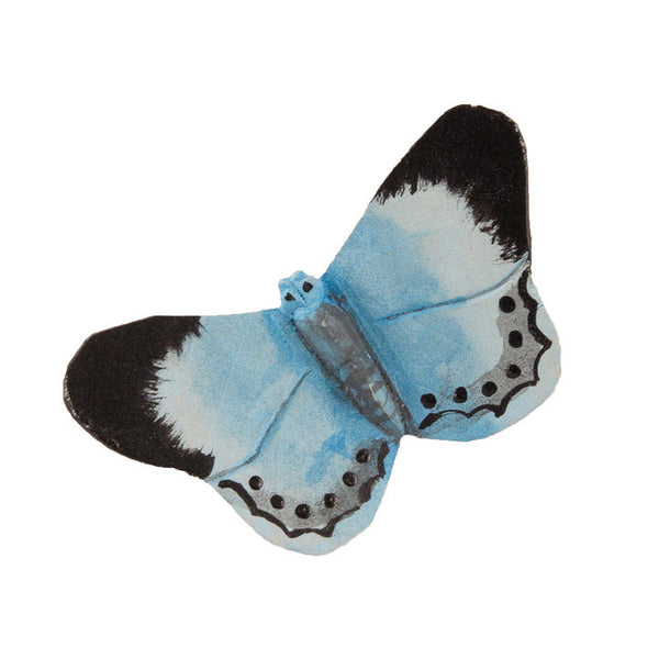 Decoratief Vlinderbeeldje Boomblauwtje – Houten Tuindecoratie | Wildlife Garden