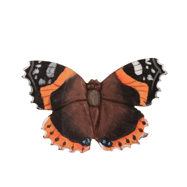 Decoratief Vlinderbeeldje Atalanta – Houten Tuindecoratie | Wildlife Garden