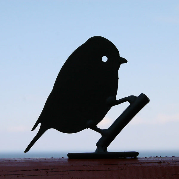 Vogelsilhouet Pimpelmees – Metalen Tuindecoratie voor Schutting & Balkon | Wildlife Garden