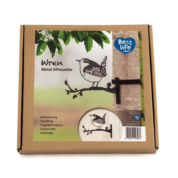 Metalen vogel winterkoning