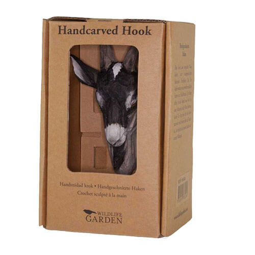 Kledinghaak Geit – Decoratieve Houten Wandhaak | Wildlife Garden – foto 3