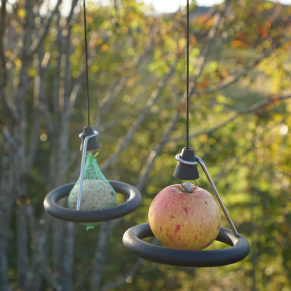 Vetbolhanger Zwart voor Vogelvoer – Ophangbaar met Ring | Born in Sweden