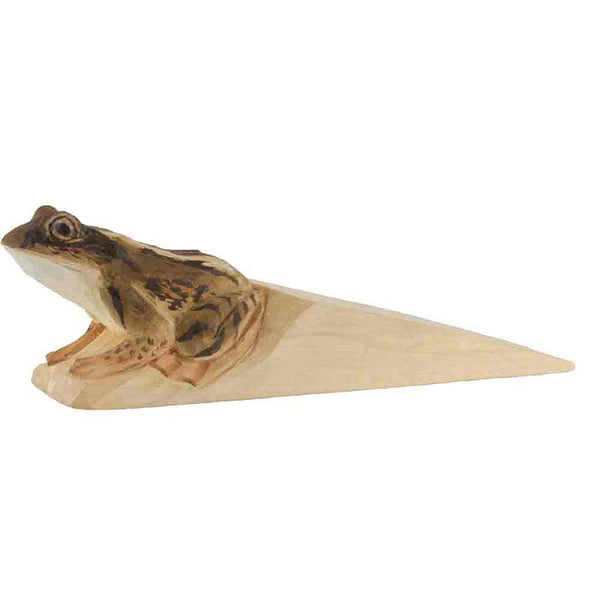Houten Deurstopper Kikker - Decoratief & Functioneel | Wildlife Garden