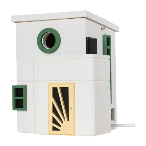 Multiholk Art Deco – Design Vogelhuis & Voederhuis (FSC Hout)