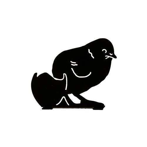 Tuinsilhouet Kip met Ei – Zwart Metalen Paasdecoratie | Wildlife Garden