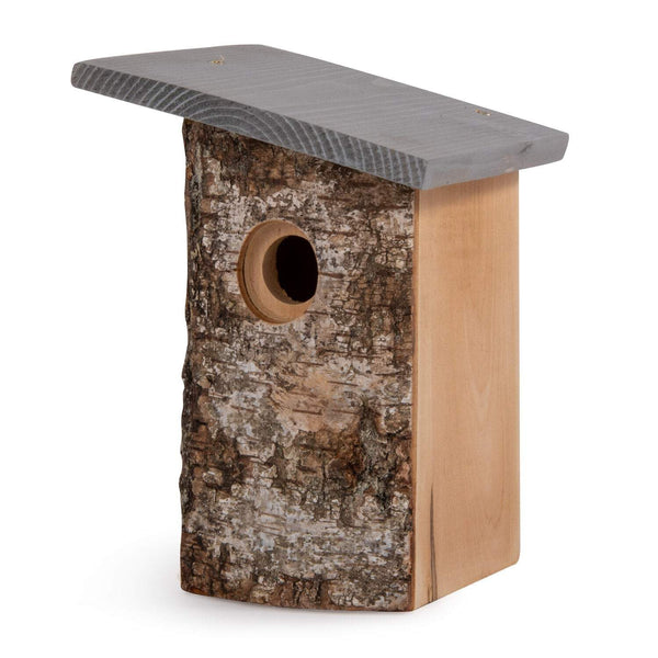 Koolmees Nestkast Kopervik Berkenschors 32mm | CJ Wildlife