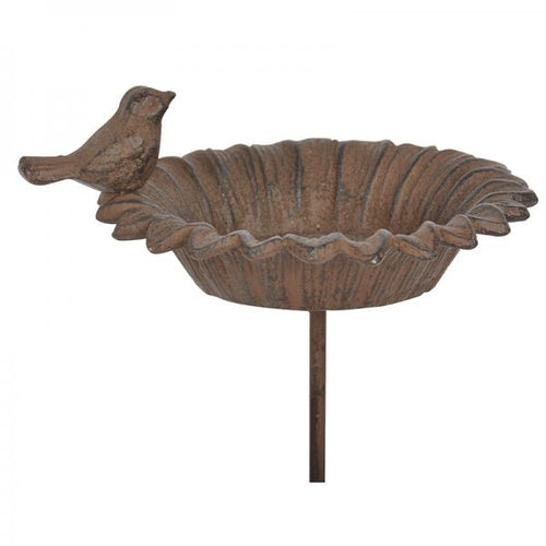 Vogelbad op Pin Zonnebloem – Gietijzer | Esschert Design