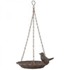 Hangend Vogelbad met Vogel – Gietijzer Antiek Roestbruin | Esschert Design – foto 2