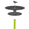 Vogelbad Finch Ivoor