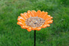 Vogelvoederschaal Gerbera op tuinsteker – oranje, 72 cm