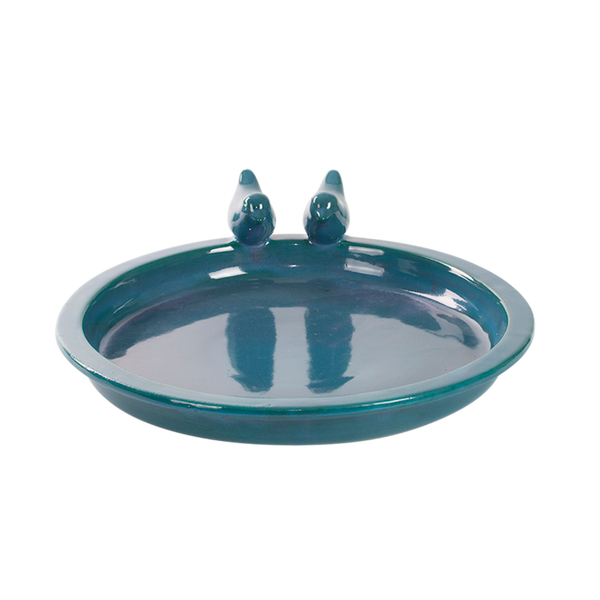 Petrol rond vogelbad maat L