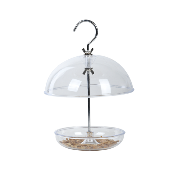 Acryl roodborstvoederhuis voor roodborstjes | Transparant hangend voederhuis tuin & balkon