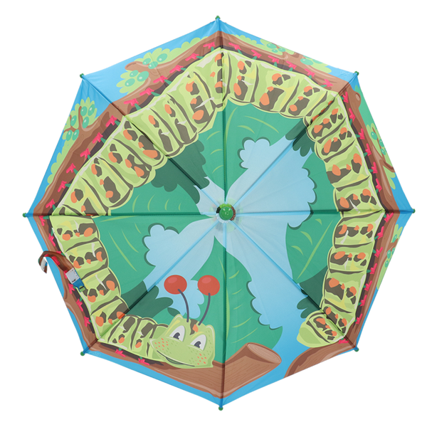 Esschert Design Kinderparaplu “Panorama Rups” – Transparante paraplu Ø 68 cm