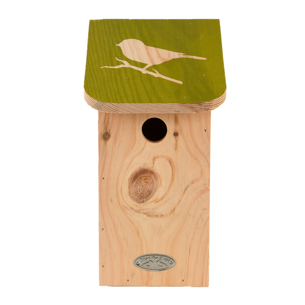 Pimpelmees Nestkast met Silhouetdak FSC100% | Esschert Design