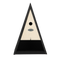 Vogelhuisje wigwam met voederplaats zwart