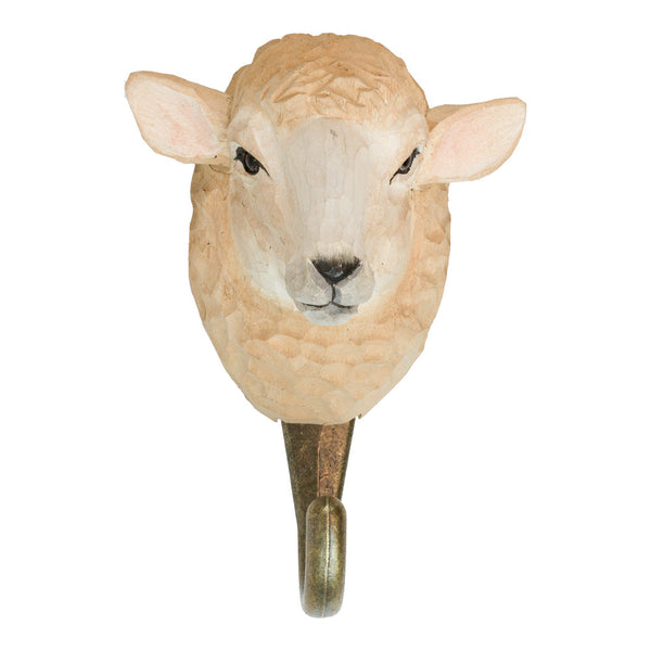 Kledinghaak Schaap – Decoratieve Houten Wandhaak voor de Kinderkamer | Wildlife Garden – foto 5