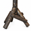 Grote houten vogelvoedertafel 122 cm – Rustiek donker hout