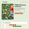 Wat groeit er uit zaadbommen wildbloemenmix, met zaai- en bloeikalender
