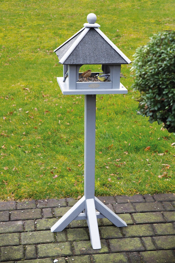 Vogelvoederhuis op Poot Grijs - Voedertafel voor Tuinvogels | Esschert Design