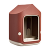 Cosy vogelvoeder Toscaans rood – vogelvoerhuisje voor tuin & balkon | Duurzaam gerecycled kunststof & weerbestendig