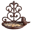 Wand Voederschaal Gietijzer – Hangend Vogelbad met Vogeltje | Esschert Design