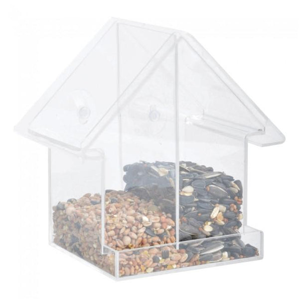 Raamvoederhuis transparant combi