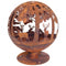 Esschert design - Vuurbal laser cut roest