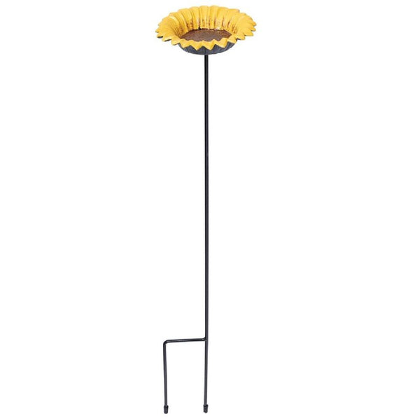 Gardman voederschaal/vogelbad zonnebloem op pin
