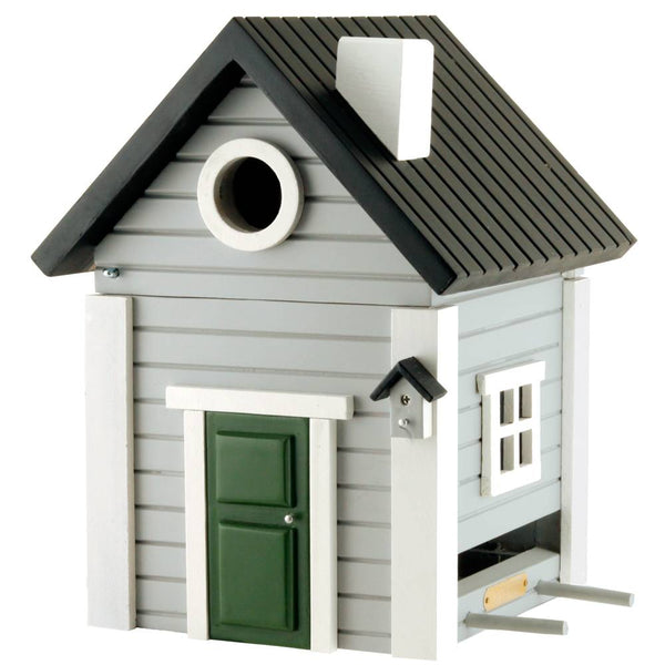 Vogelhuisje Grey Cottage 2-in-1 Lariks-hout | Wildlife Garden