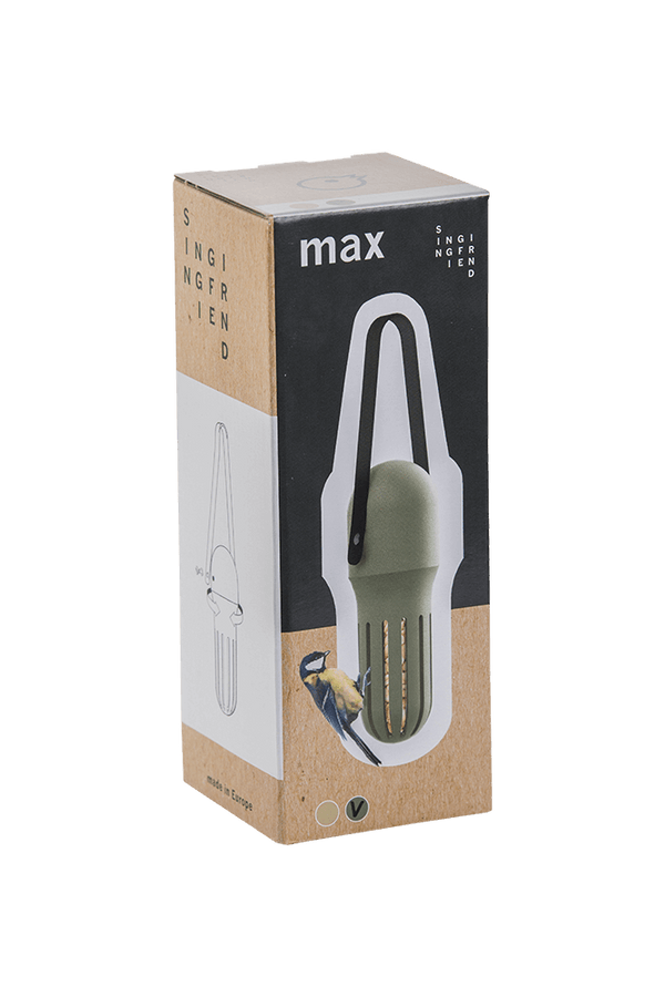 Vogelvoedersilo Max – Kunststof Voederhuisje Beige | SingingFriend