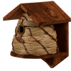 Vogelhuisje Bijenkorfvorm Vurenhout en Riet | Esschert Design