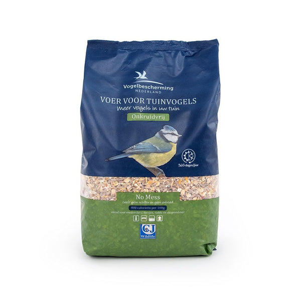 Vogelbescherming Premium No Mess – Onkruidvrij, schilvrij strooivoer zonder rommel