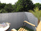 Balkonscherm kunststof grijs 300x90cm